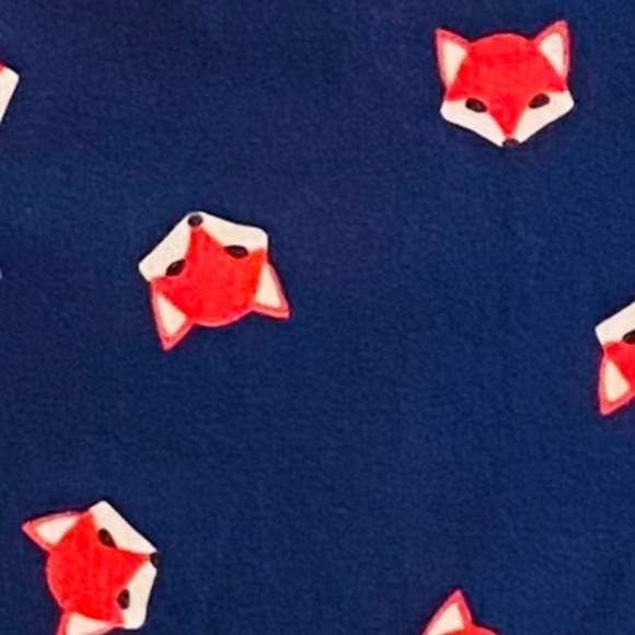 Navy Button Down Shirt Red Fox Graphic Size Small - Picture 3 of 4